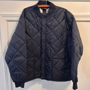 Walls Quilted Puffer Jacket in Navy Blue